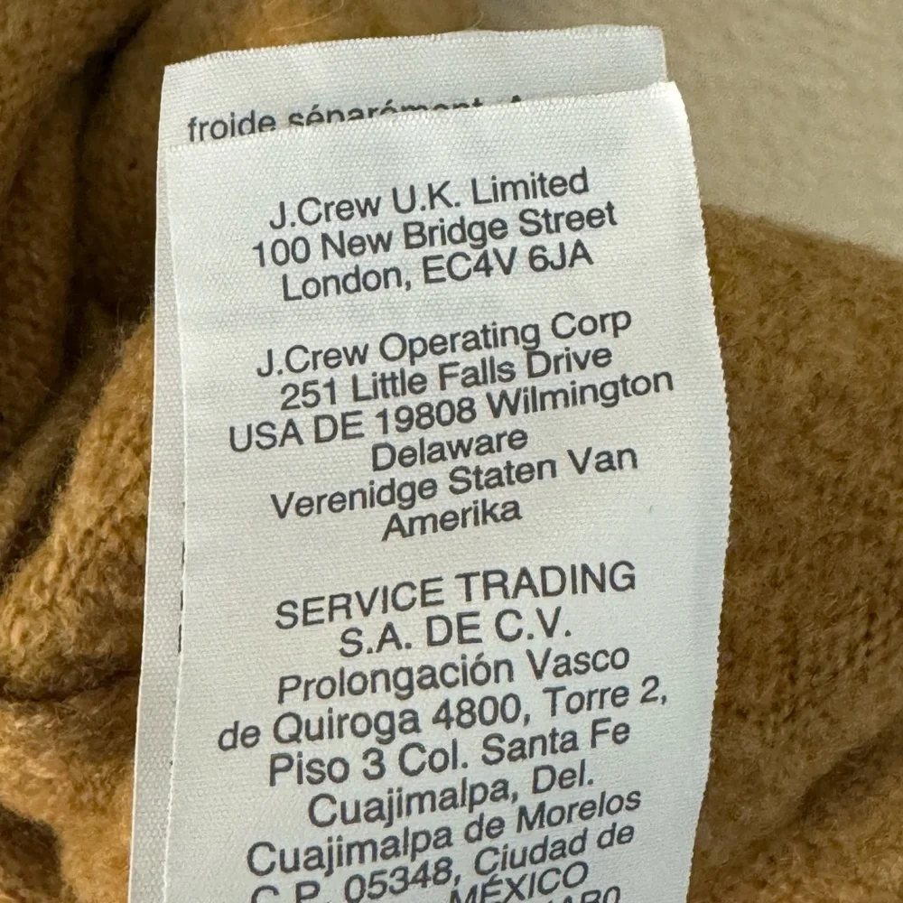 J. Crew women’s sweater dress small camel wool blend - Picture 8 of 9